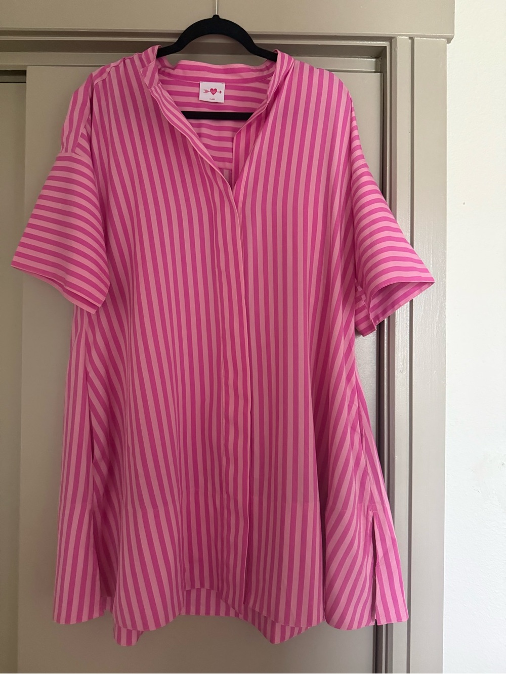 Buddy Love Pink Striped Mini Dress